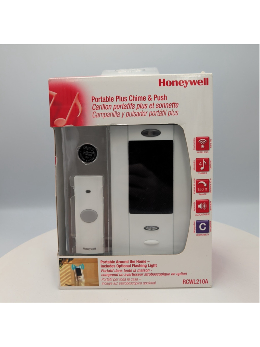 Honeywell Portable Wireless Door Chime RCWL210A Doorbell New Sealed Wireless